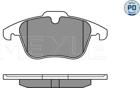 Meyle 025 241 2319/PD - Тормозные колодки, дисковые, комплект parts5.com