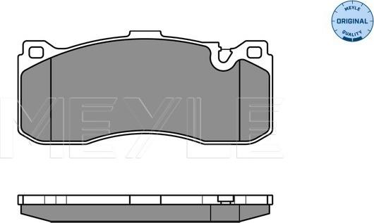 Meyle 025 243 1617 - Brake Pad Set, disc brake parts5.com