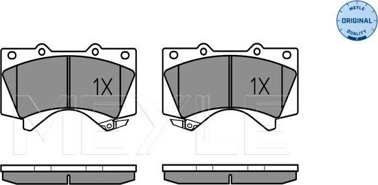 Meyle 025 243 8618/W - Fren balata seti, diskli fren parts5.com