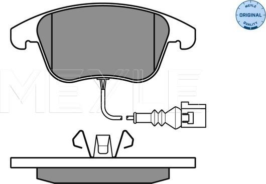 Meyle 025 243 3219/W - Sada brzdových platničiek kotúčovej brzdy parts5.com