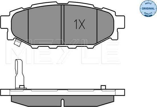 Meyle 025 242 7114/W - Σετ τακάκια, δισκόφρενα parts5.com