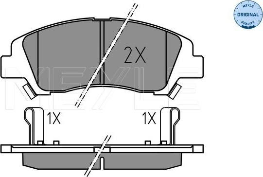 Meyle 025 259 7617 - Set placute frana,frana disc parts5.com