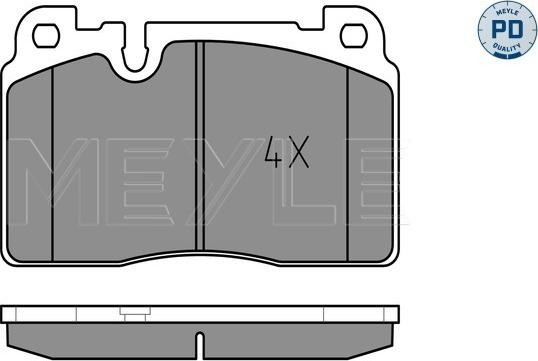 Meyle 025 256 4316/PD - Fren balata seti, diskli fren parts5.com