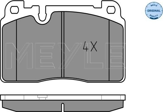 Meyle 025 256 4316 - Fren balata seti, diskli fren parts5.com