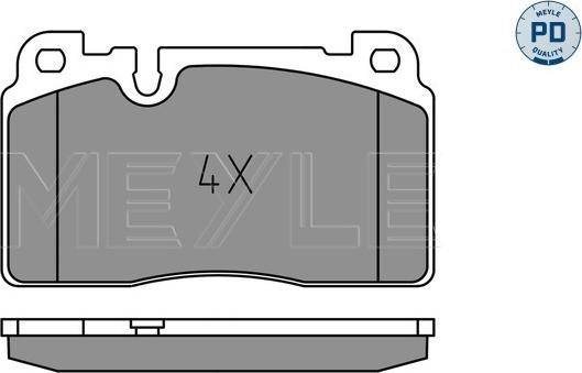 Meyle 025 256 4317/PD - Комплект спирачно феродо, дискови спирачки parts5.com