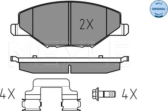 Meyle 025 256 8118 - Σετ τακάκια, δισκόφρενα parts5.com