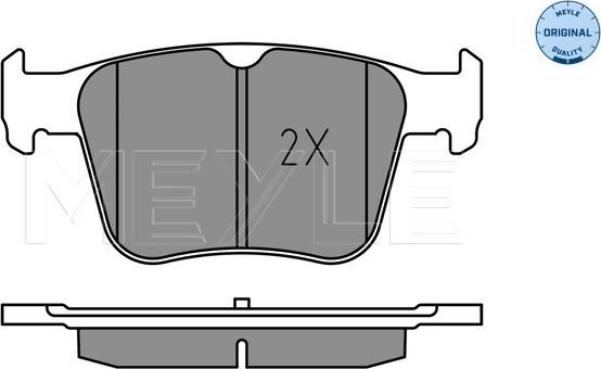 Meyle 025 250 0916 - Set placute frana,frana disc parts5.com