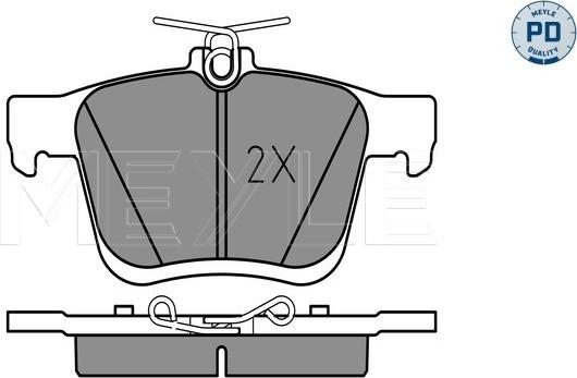 Meyle 025 250 0816/PD - Set placute frana,frana disc parts5.com