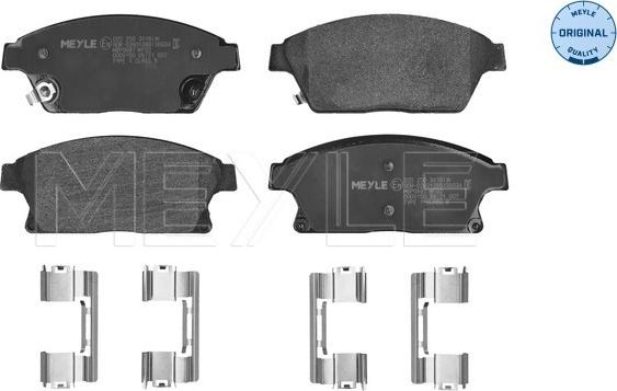 Meyle 025 250 3418/W - Sada brzdových destiček, kotoučová brzda parts5.com