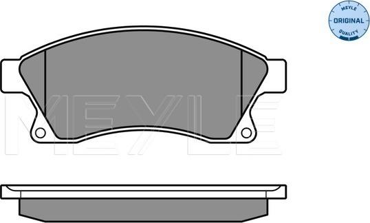 Meyle 025 250 3118/W - Sada brzdových platničiek kotúčovej brzdy parts5.com