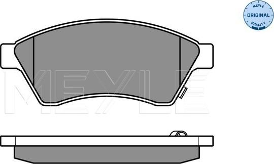 Meyle 025 250 3118/W - Sada brzdových platničiek kotúčovej brzdy parts5.com