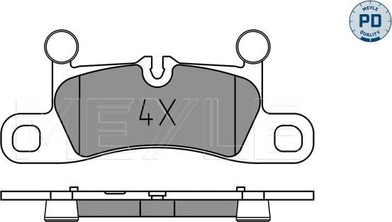 Meyle 025 251 4316/PD - Set placute frana,frana disc parts5.com