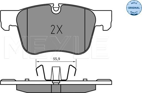 Meyle 025 258 3317 - Σετ τακάκια, δισκόφρενα parts5.com