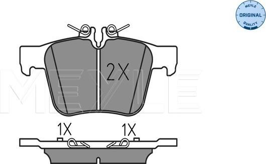 Meyle 025 253 5416 - Brake Pad Set, disc brake parts5.com