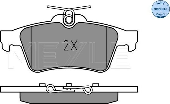 Meyle 025 252 1817 - Тормозные колодки, дисковые, комплект parts5.com