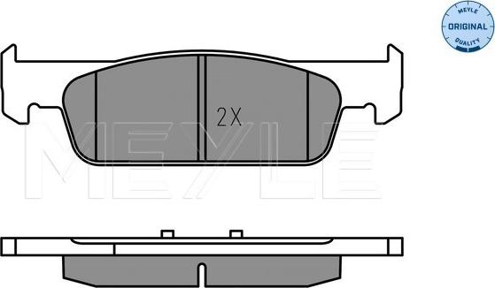 Meyle 025 257 3817 - Fren balata seti, diskli fren parts5.com