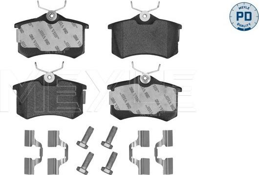 Meyle 025 209 6117/PD - Σετ τακάκια, δισκόφρενα parts5.com