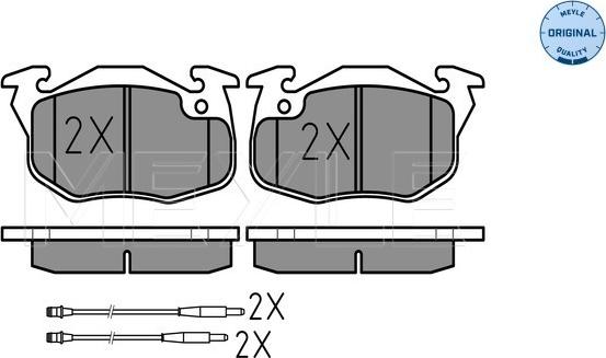 Meyle 025 209 0618/W - Fékbetétkészlet, tárcsafék parts5.com