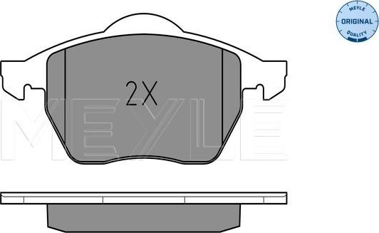 Meyle 025 206 7619/W - Sada brzdových platničiek kotúčovej brzdy parts5.com