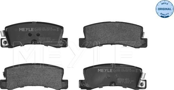 Meyle 025 200 7615/W - Fékbetétkészlet, tárcsafék parts5.com