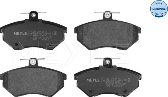 Meyle 025 201 6816 - Jarrupala, levyjarru parts5.com