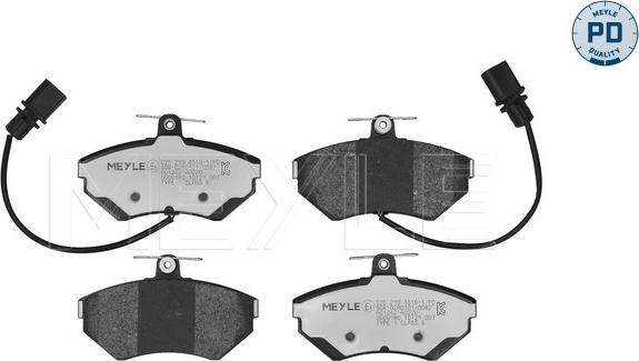 Meyle 025 219 4519-1/PD - Kit de plaquettes de frein, frein à disque parts5.com