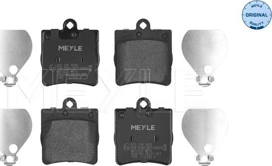 Meyle 025 219 1915 - Set placute frana,frana disc parts5.com