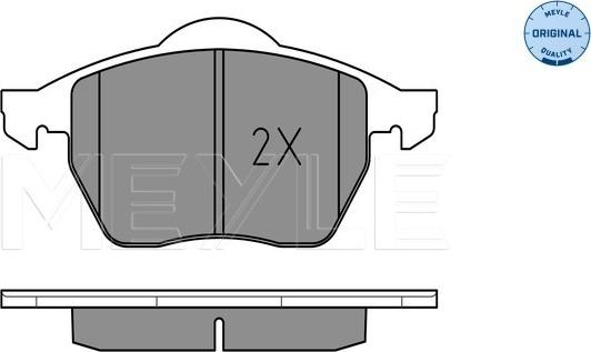 Meyle 025 219 1119 - Komplet pločica, disk-kočnica parts5.com