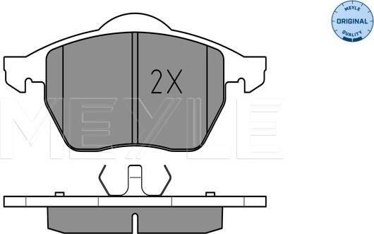 Meyle 025 219 1119 - Komplet pločica, disk-kočnica parts5.com