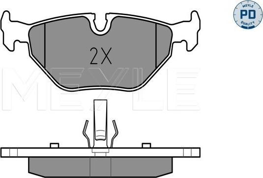 Meyle 025 219 3417/PD - Juego de pastillas de freno parts5.com