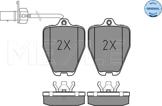 Meyle 025 214 5218/W - Σετ τακάκια, δισκόφρενα parts5.com