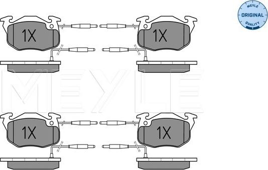 Meyle 025 214 1418/W - Brake Pad Set, disc brake parts5.com