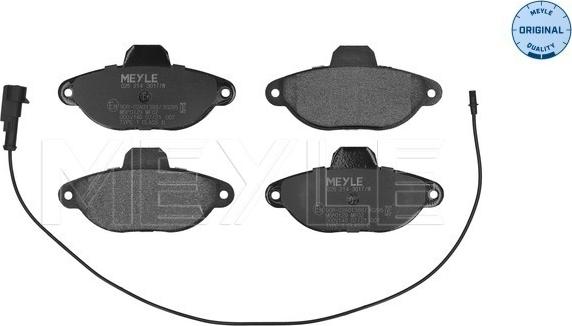 Meyle 025 214 3617/W - Set placute frana,frana disc parts5.com