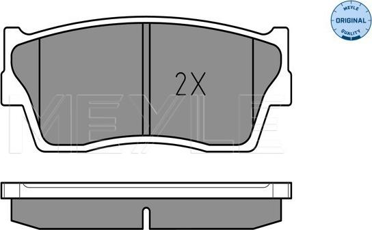 Meyle 025 215 0014/W - Komplet kočnih obloga, disk kočnica parts5.com