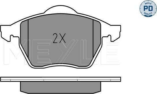 Meyle 025 216 2419/PD - Set placute frana,frana disc parts5.com