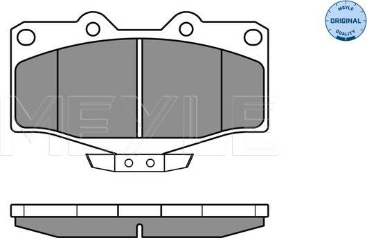 Meyle 025 216 7915/W - Kit de plaquettes de frein, frein à disque parts5.com