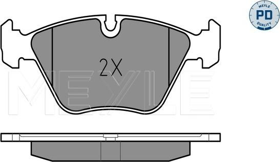 Meyle 025 216 7720/PD - Brake Pad Set, disc brake parts5.com