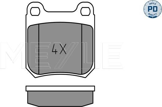 Meyle 025 210 5015/PD - Komplet kočnih obloga, disk kočnica parts5.com