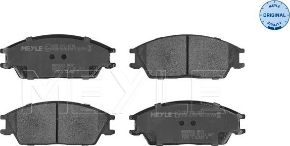 Meyle 025 210 1214 - Set placute frana,frana disc parts5.com