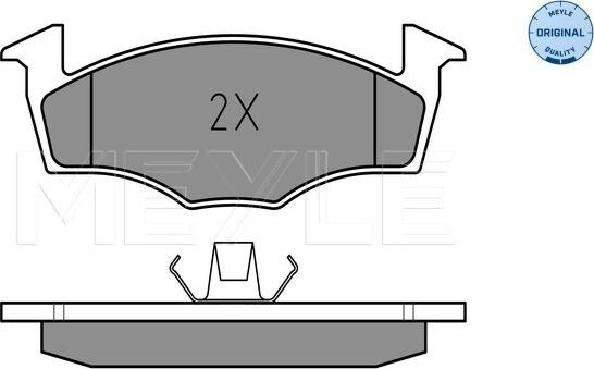 Meyle 025 218 6617 - Комплект спирачно феродо, дискови спирачки parts5.com