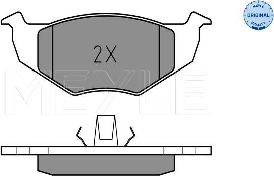 Meyle 025 218 6617 - Комплект спирачно феродо, дискови спирачки parts5.com