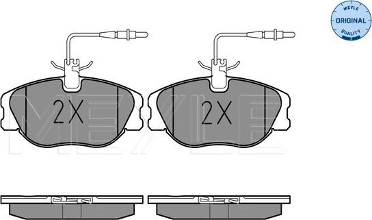 Meyle 025 218 0119/W - Komplet zavornih oblog, ploscne (kolutne) zavore parts5.com