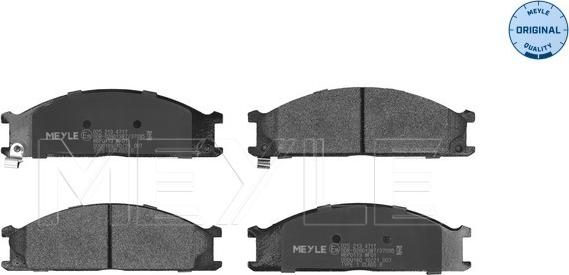 Meyle 025 213 4717 - Brake Pad Set, disc brake parts5.com