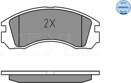 Meyle 025 213 6315/W - Brake Pad Set, disc brake parts5.com