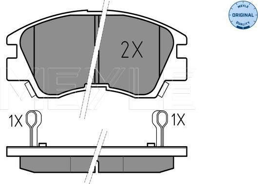 Meyle 025 213 7316/W - Fren balata seti, diskli fren parts5.com