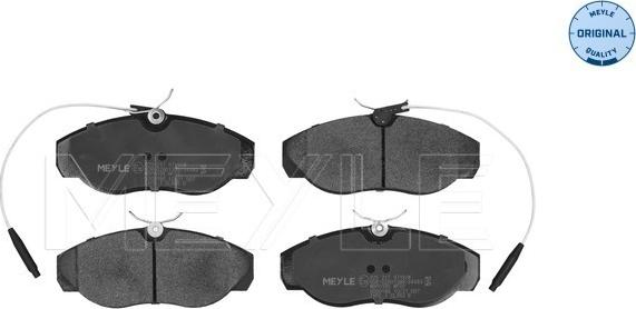 Meyle 025 217 9719/W - Sada brzdových platničiek kotúčovej brzdy parts5.com