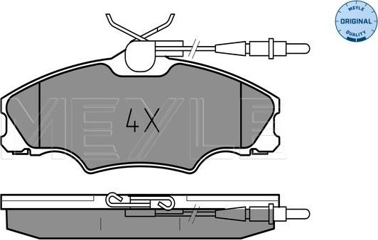 Meyle 025 217 2419/W - Brake Pad Set, disc brake parts5.com