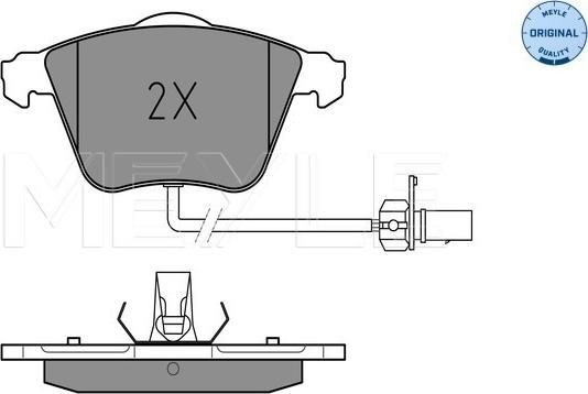 Meyle 025 239 5020/W - Set placute frana,frana disc parts5.com