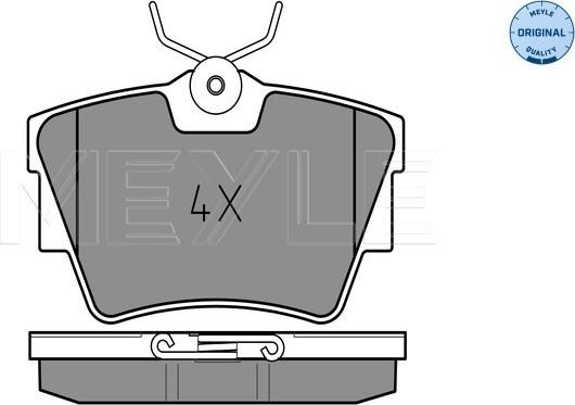 Meyle 025 239 8017 - Kit de plaquettes de frein, frein à disque parts5.com