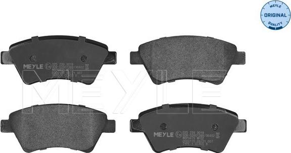 Meyle 025 239 3018 - Zestaw klocków hamulcowych, hamulce tarczowe parts5.com